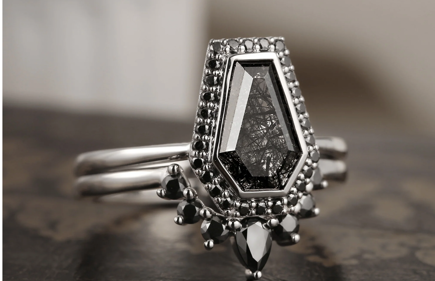 Why Black Rutilated Quartz Rings Are Perfect for Non-Conventional Brides