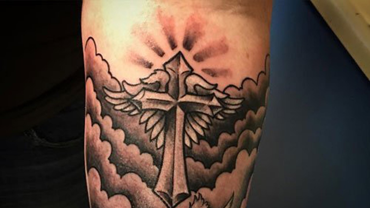 Small Cross Tattoos on Neck Made Easy by Gowell Printing